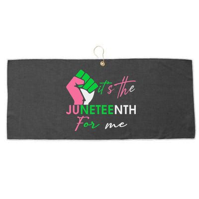 It's The Juneteenth aka For Me Freeish Since 1865 Large Microfiber Waffle Golf Towel