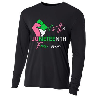 It's The Juneteenth aka For Me Freeish Since 1865 Cooling Performance Long Sleeve Crew