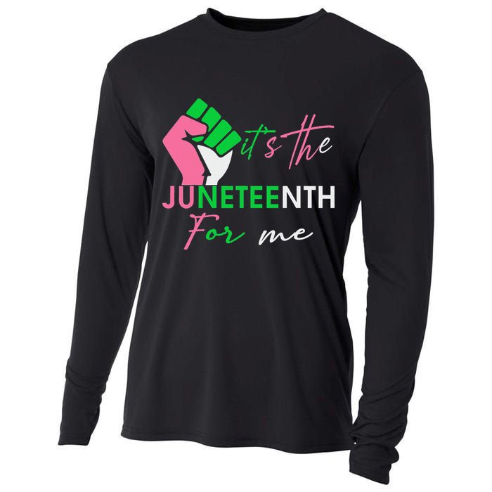 It's The Juneteenth aka For Me Freeish Since 1865 Cooling Performance Long Sleeve Crew