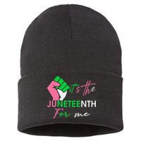 It's The Juneteenth aka For Me Freeish Since 1865 Sustainable Knit Beanie