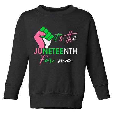 It's The Juneteenth aka For Me Freeish Since 1865 Toddler Sweatshirt
