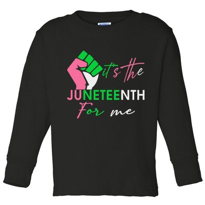 It's The Juneteenth aka For Me Freeish Since 1865 Toddler Long Sleeve Shirt