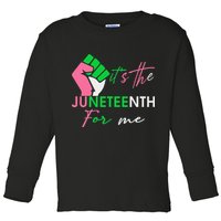 It's The Juneteenth aka For Me Freeish Since 1865 Toddler Long Sleeve Shirt