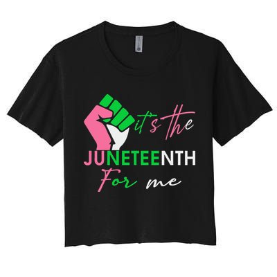 It's The Juneteenth aka For Me Freeish Since 1865 Crop Top