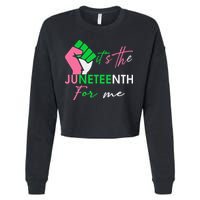 It's The Juneteenth aka For Me Freeish Since 1865 Cropped Pullover Crew