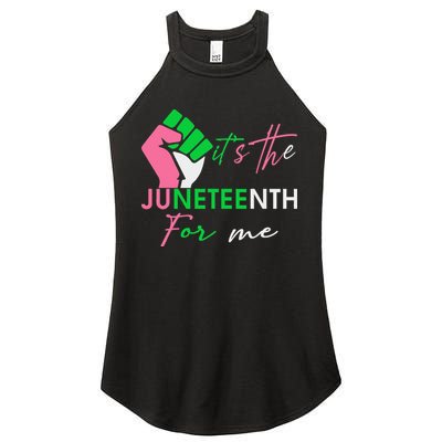 It's The Juneteenth aka For Me Freeish Since 1865 Women's Perfect Tri Rocker Tank