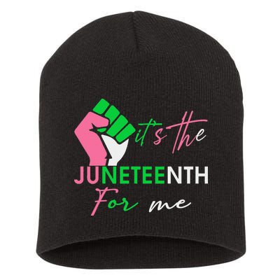 It's The Juneteenth aka For Me Freeish Since 1865 Short Acrylic Beanie