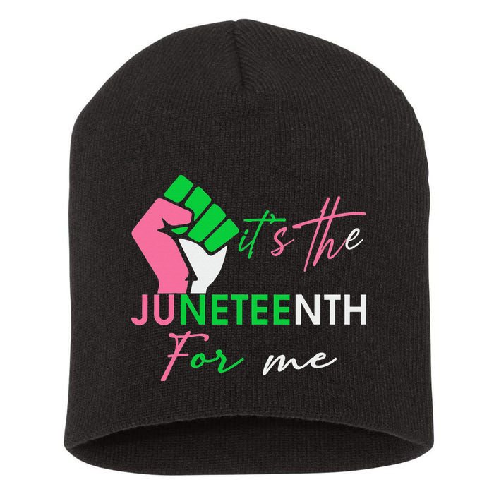 It's The Juneteenth aka For Me Freeish Since 1865 Short Acrylic Beanie