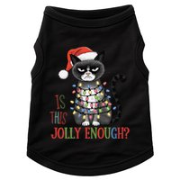 Is This Jolly Enough Xmas Grumpy Christmas Cat Doggie Tank