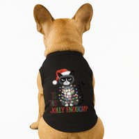 Is This Jolly Enough Xmas Grumpy Christmas Cat Doggie Tank