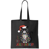 Is This Jolly Enough Xmas Grumpy Christmas Cat Bag
