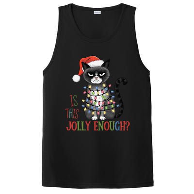 Is This Jolly Enough Xmas Grumpy Christmas Cat PosiCharge Competitor Tank