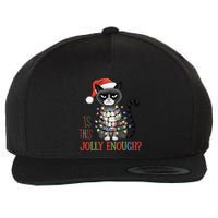 Is This Jolly Enough Xmas Grumpy Christmas Cat Wool Snapback Cap