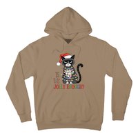 Is This Jolly Enough Xmas Grumpy Christmas Cat Hoodie