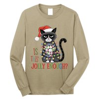 Is This Jolly Enough Xmas Grumpy Christmas Cat Long Sleeve Shirt