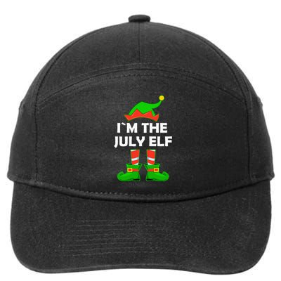 I'm The July Elf Christmas In July 7-Panel Snapback Hat