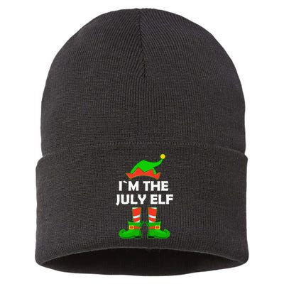 I'm The July Elf Christmas In July Sustainable Knit Beanie