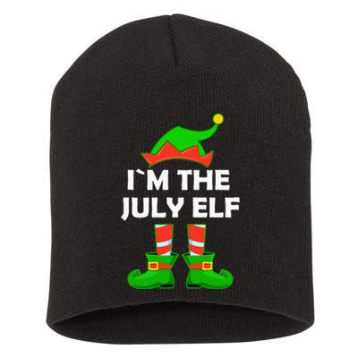 I'm The July Elf Christmas In July Short Acrylic Beanie