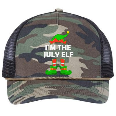 I'm The July Elf Christmas In July Retro Rope Trucker Hat Cap