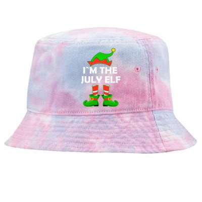 I'm The July Elf Christmas In July Tie-Dyed Bucket Hat