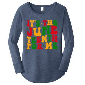 ItS The Junenth For Me African American 1865 Junenth Gift Women's Perfect Tri Tunic Long Sleeve Shirt