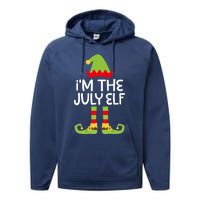 I'm The July Elf Matching Christmas Costume Performance Fleece Hoodie