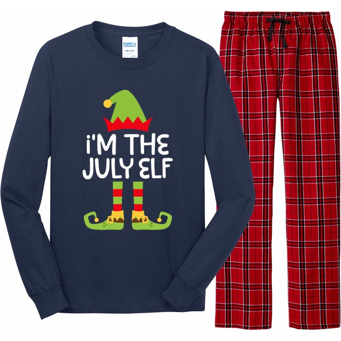 I'm The July Elf Matching Christmas Costume Long Sleeve Pajama Set