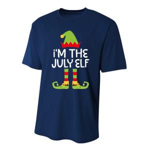 I'm The July Elf Matching Christmas Costume Performance Sprint T-Shirt