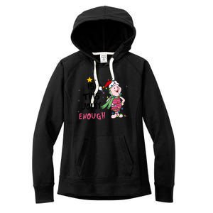 Is This Jolly Enough Piglet Christmas Women's Fleece Hoodie