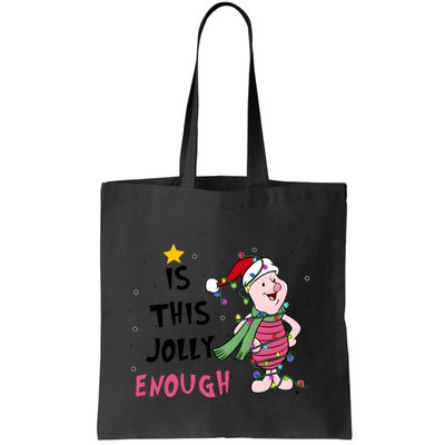 Is This Jolly Enough Piglet Christmas Bag