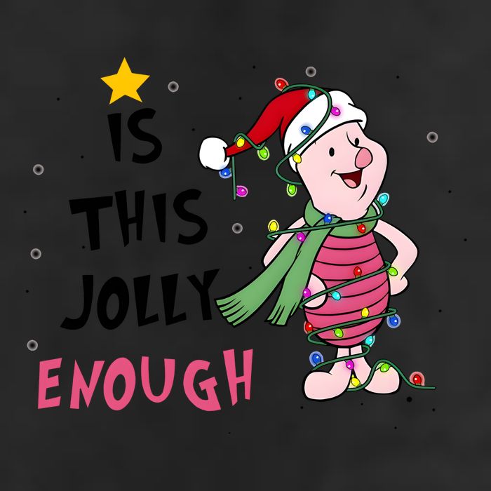 Is This Jolly Enough Piglet Christmas 25L Jumbo Tote
