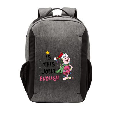 Is This Jolly Enough Piglet Christmas Vector Backpack