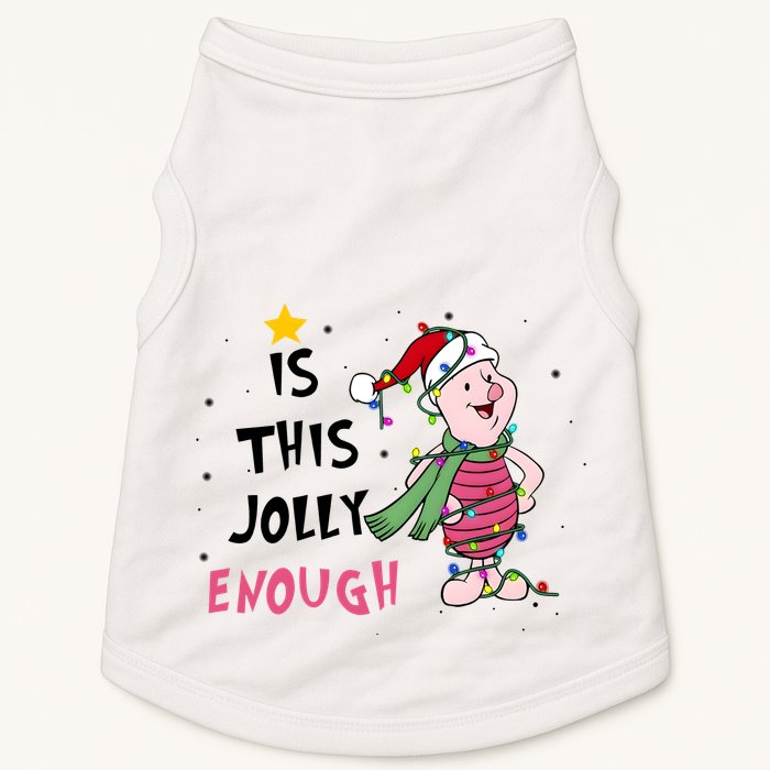 Is This Jolly Enough Piglet Christmas Doggie Tank