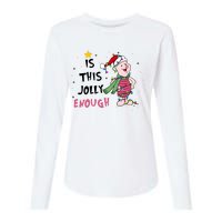 Is This Jolly Enough Piglet Christmas Womens Cotton Relaxed Long Sleeve T-Shirt