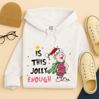 Is This Jolly Enough Piglet Christmas Hoodie
