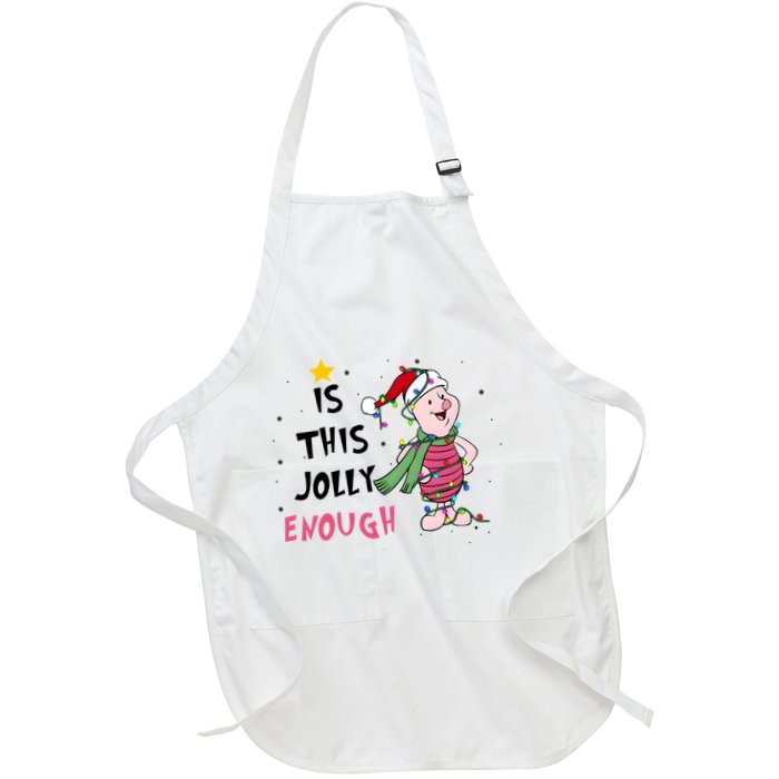 Is This Jolly Enough Piglet Christmas Apron
