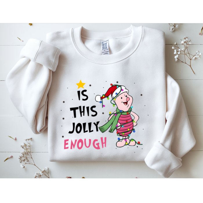 Is This Jolly Enough Piglet Christmas Sweatshirt