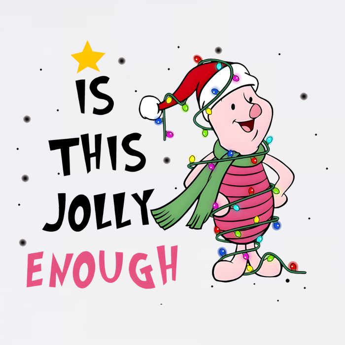 Is This Jolly Enough Piglet Christmas Sweatshirt