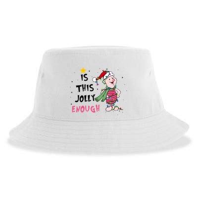 Is This Jolly Enough Piglet Christmas Sustainable Bucket Hat