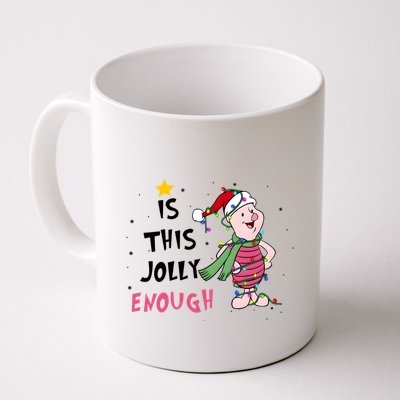 Is This Jolly Enough Piglet Christmas Mug