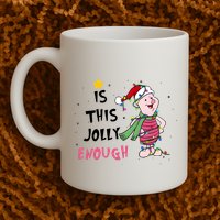 Is This Jolly Enough Piglet Christmas Mug