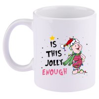 Is This Jolly Enough Piglet Christmas 11oz C Handle Ceramic Mug