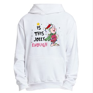 Is This Jolly Enough Piglet Christmas Urban Pullover Hoodie