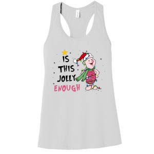 Is This Jolly Enough Piglet Christmas Women's Racerback Tank