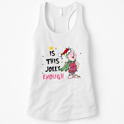 Is This Jolly Enough Piglet Christmas Womens Tank Top