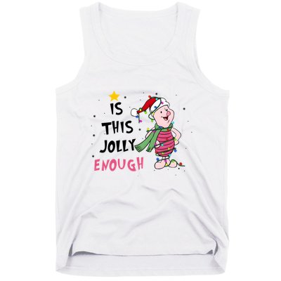 Is This Jolly Enough Piglet Christmas Tank Top
