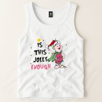 Is This Jolly Enough Piglet Christmas Tank Top