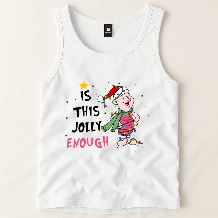 Is This Jolly Enough Piglet Christmas Tank Top