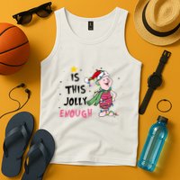 Is This Jolly Enough Piglet Christmas Tank Top