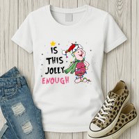Is This Jolly Enough Piglet Christmas Womens T-Shirt